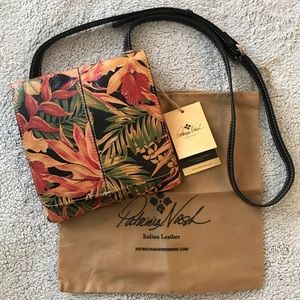 New Patricia Nash Italian Leather Crossbody Bag